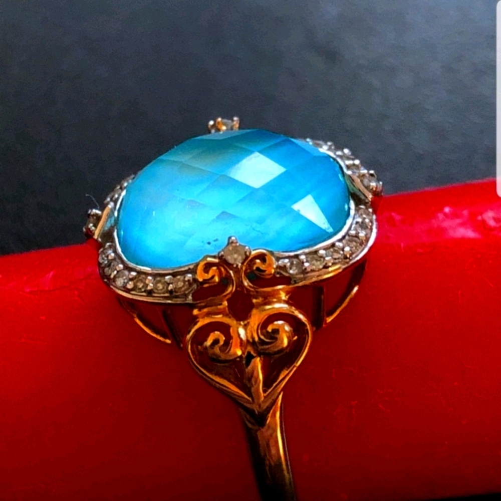 14 k gold FP amethyst ring !